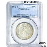 1943-S Walking Liberty Half Dollar PCGS MS65