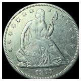 1877 Seated Liberty Half Dollar CLOSELY  UNCIRCUL