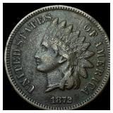 1872 Indian Head Cent CLOSELY UNCIRCULATED