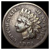 1884 Indian Head Cent NEARLY UNCIRCULATED