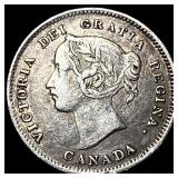 1900 Canada Silver 5 Cents CLOSELY UNCIRCULATED