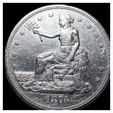 1876-S Silver Trade Dollar CLOSELY UNCIRCULATED