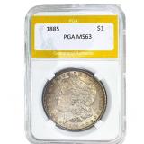 1885 Morgan Silver Dollar PGA MS63