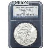 2012-S Silver Eagle NGC MS70