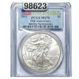 2011 Silver Eagle PCGS MS70
