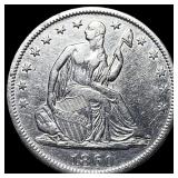 1860-S Silver Half Dollar CHOICE AU