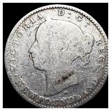1872 Newfoundland Silver 10 Cents NICELY CIRCULATE