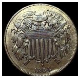 1864 Bronze Two-Cent Piece CHOICE AU