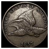 1857 Flying Eagle Cent NEARLY UNCIRCULATED
