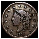 1837 Coronet Head Large Cent LIGHTLY CIRCULATED