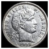 1908-O Silver Barber Dime CLOSELY UNCIRCULATED