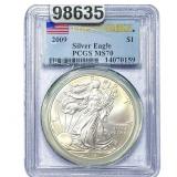 2009 Silver Eagle PCGS MS70