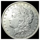 1880-O Micro O Silver Morgan Dollar CHOICE AU