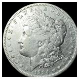 1884-S Silver Morgan Dollar ABOUT  UNCIRCULATED