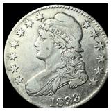 1833 Capped Bust Half Dollar NEARLY  UNCIRCULATED