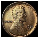 1921-S Lincoln Wheat Cent CLOSELY  UNCIRCULATED