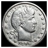1896 Silver Barber Quarter HIGH GRADE