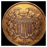 1867 Two-Cent Piece UNCIRCULATED