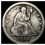 1856 Seated Liberty Quarter NEARLY UNCIRCULATED