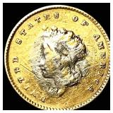 1854 Gold $1 Indian Head Type 2 HIGH GRADE