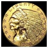 1925 Indian Head Gold $2.50 Quarter Eagle UNCIRCUL