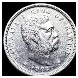 1883 Silver Dime Hawaii Kalakaua I UNCIRCULATED