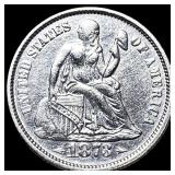 1873 Silver Dime Arrows CLOSELY UNCIRCULATED