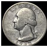 1932-D Silver Washington Quarter LIGHTLY CIRCULATE