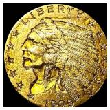 1909 Indian Head $2.50 Gold Quarter Eagle CLOSELY