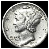 1927-S Silver Mercury Dime CLOSELY UNCIRCULATED