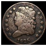 1826 Copper Half Cent LIGHTLY CIRCULATED