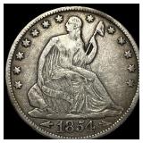 1854-O Silver Half Dollar NEARLY UNCIRCULATED