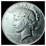 1935-S Silver Peace Dollar CHOICE AU