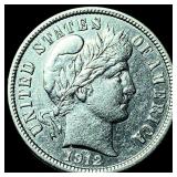 1912-S Silver Barber Dime CLOSELY UNCIRCULATED