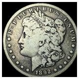 1892 Silver Morgan Dollar ABOUT UNCIRCULATED