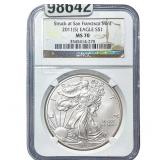 2011-S Silver Eagle NGC MS70