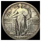 1917-D Type 1 Standing Liberty Quarter ABOUT UNCIR