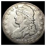 1833 Capped Bust Half Dollar NEARLY UNCIRCULATED