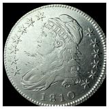 1810 Silver Capped Bust Half Dollar CLOSELY  UNCI