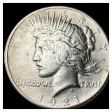 1921 Silver Peace Dollar LIGHTLY CIRCULATED