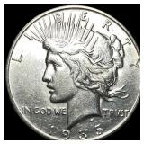 1935-S Silver Peace Dollar CLOSELY  UNCIRCULATED