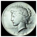 1921 Silver Peace Dollar CLOSELY UNCIRCULATED