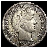 1904-S Silver Barber Dime HIGH GRADE