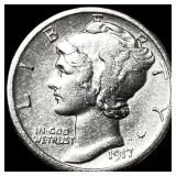 1917 Mercury Dime CLOSELY UNCIRCULATED
