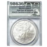 2008 Silver Eagle ANACS MS70
