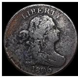 1806 Draped Bust Half Cent NEARLY UNCIRCULATED