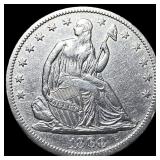 1868-S Silver Half Dollar CLOSELY UNCIRCULATED
