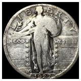 1927-S Silver Standing Liberty Quarter ABOUT UNCIR