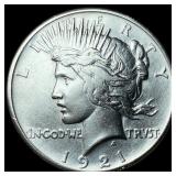 1921 Silver Peace Dollar CLOSELY UNCIRCULATED