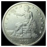 1877-S Silver Trade Dollar LIGHTLY CIRCULATED